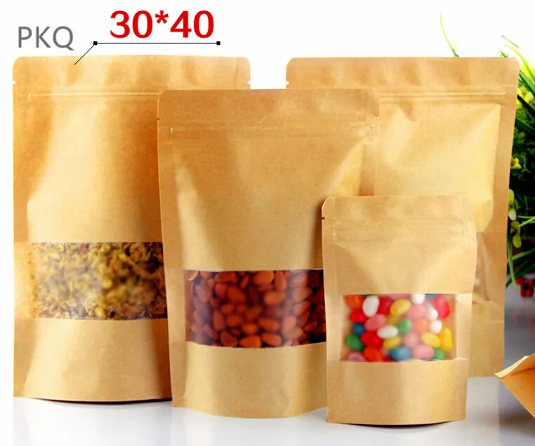 50 шт. пакеты из крафт бумаги для упаковки продуктов|Подарочные сумки и упаковка| |