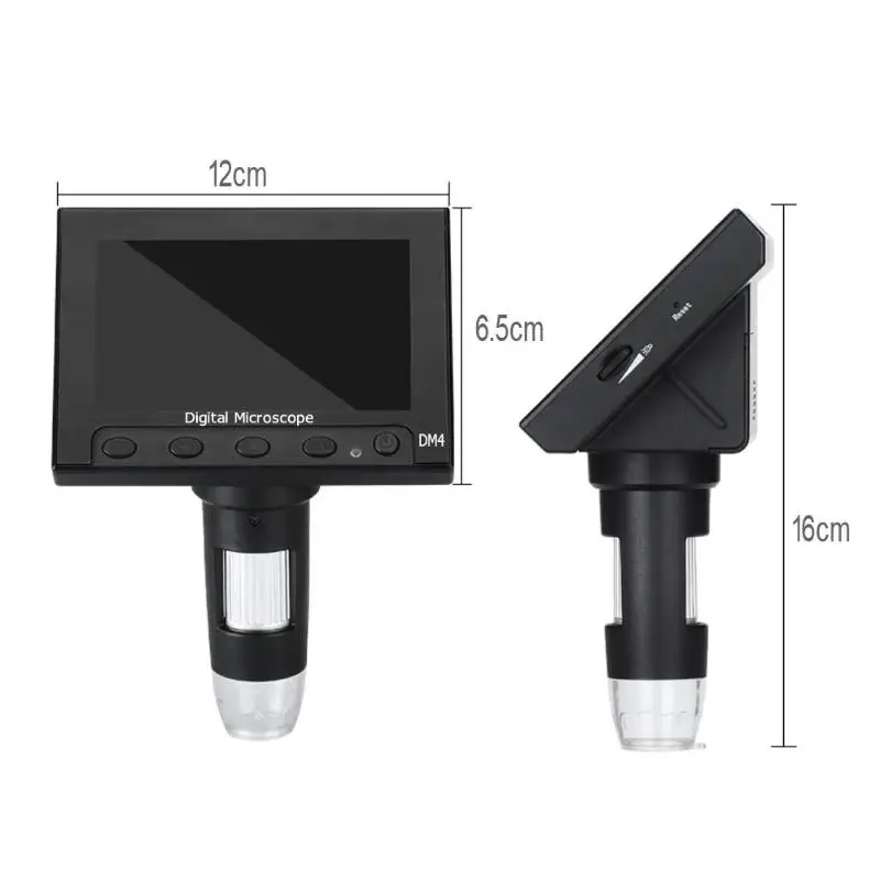 1000X 4 3 &quot1080P микроскоп с большим объективом цифровой USB для Мобильный телефон