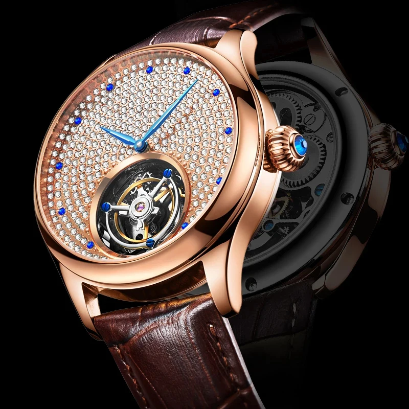 

Original Aesop Tourbillon Movement Watch Men Mechanical Sapphire Crystal Dial Tourbillon Watches Mens montre homme 2020 Luxury