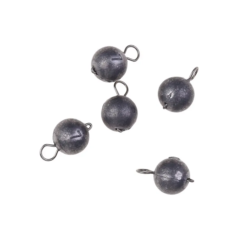 5 шт. рыболовные грузила круглой формы в форме шара свинцовые Φ 7. Аксессуары для