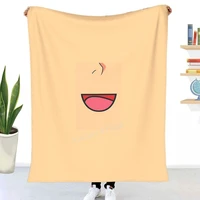 anime half face throw blanket sherpa blanket bedding soft blankets