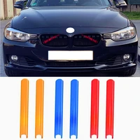 front grille trim strips for bmw f30 f10 f22 f20 f32 f44 series sport style strip cover frame car decorations stickers 2 pcs