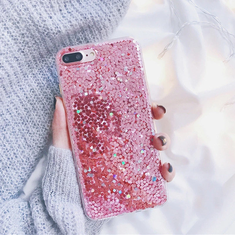 LLZ.COQUE чехол с блестками для IPhone 11 Pro X XR XS Max 8 7 6s 6 Plus Защитные Мягкие резиновые Стразы блестящая Обложка Capas для Apple