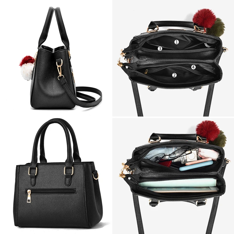 Черные сумки для женщин роскошная сумка через плечо красные женские на тоуты с