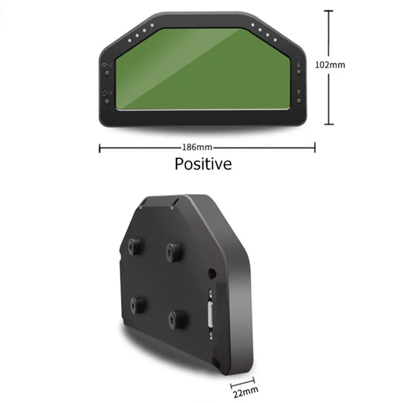 Цифровой дисплей DPU Rally OBD2 12 В ЖК экран датчик температуры масла сенсорная панель