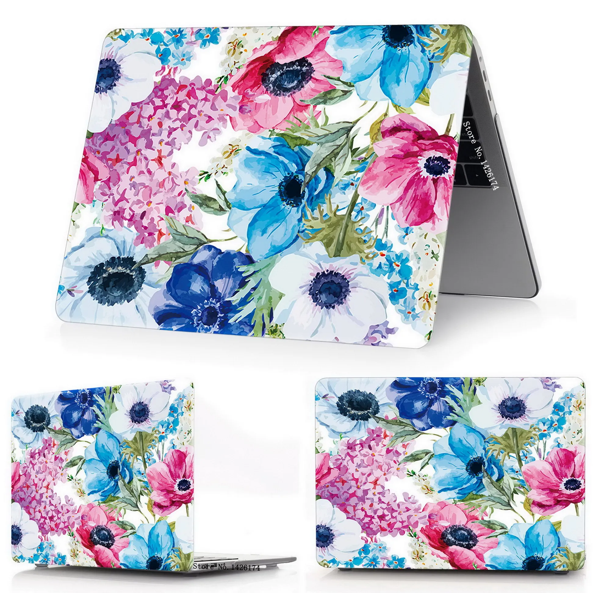 Watercolor flower Раскрашенный цветок, чехол для Apple Macbook Air Pro retina 11 12 13 15 дюймов сумка для ноутбука, для Mac book Air Pro 13,3 15,4 чехол. A1932+ подарок - Цвет: Watercolor flower
