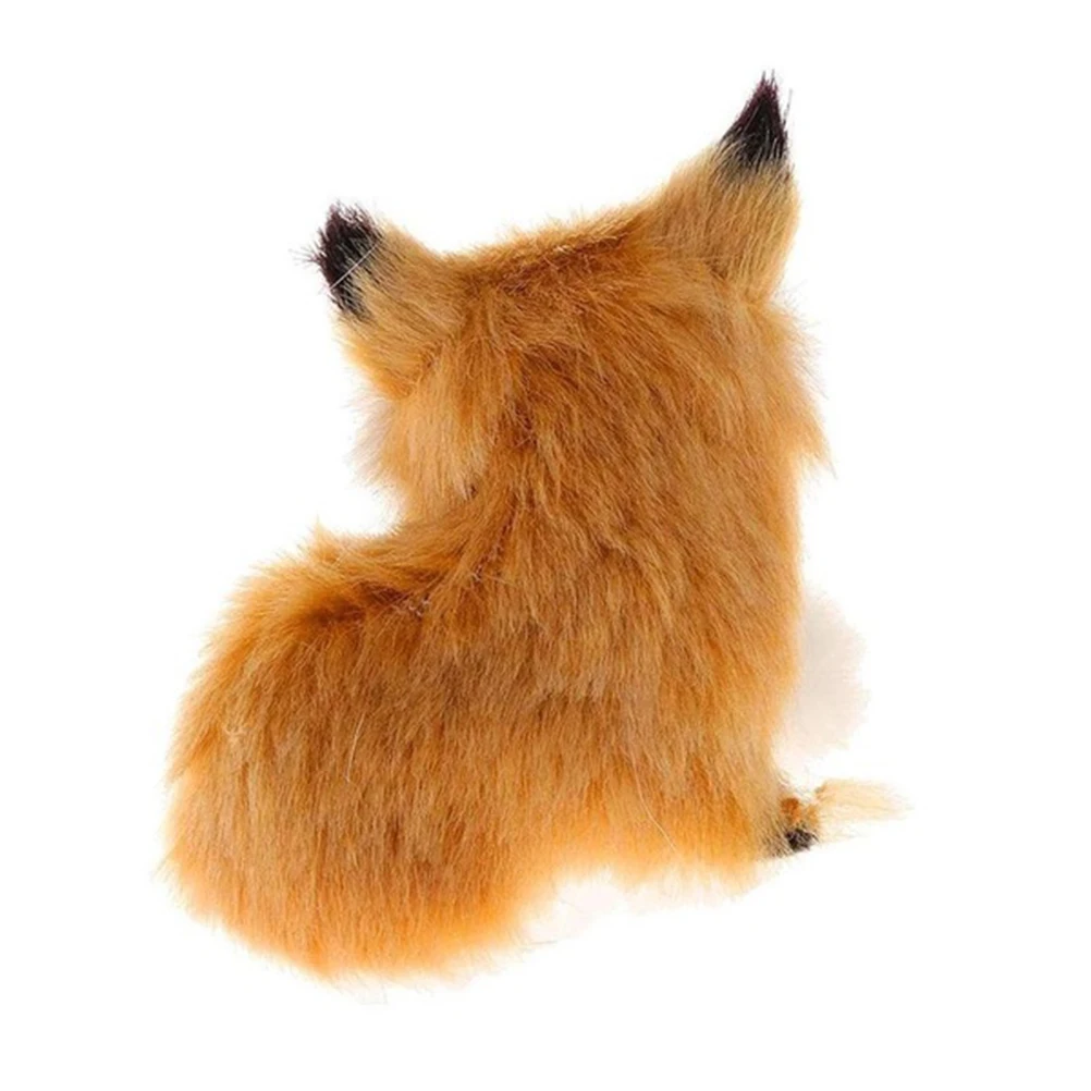 1 шт. имитация животного игрушка плюшевая милая маленькая Лисичка модель лисы