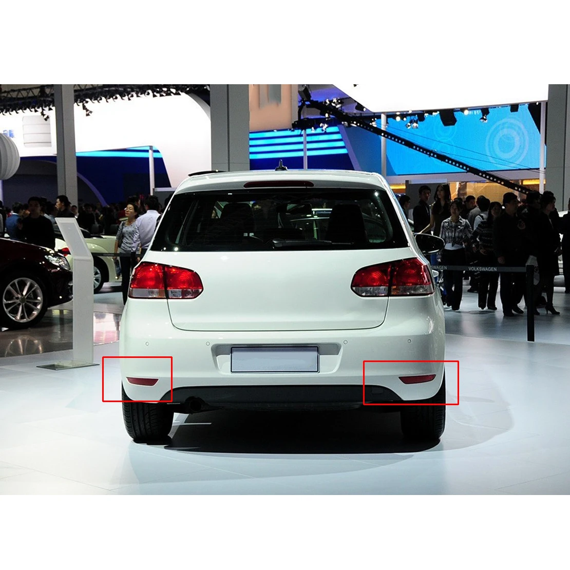 

1 Pair Rear Bumper Corner Reflector Light Lamp Fit for VW Golf 6 MK6 2009 2010 2011 2012 2013 5KD945105A 5KD945106A