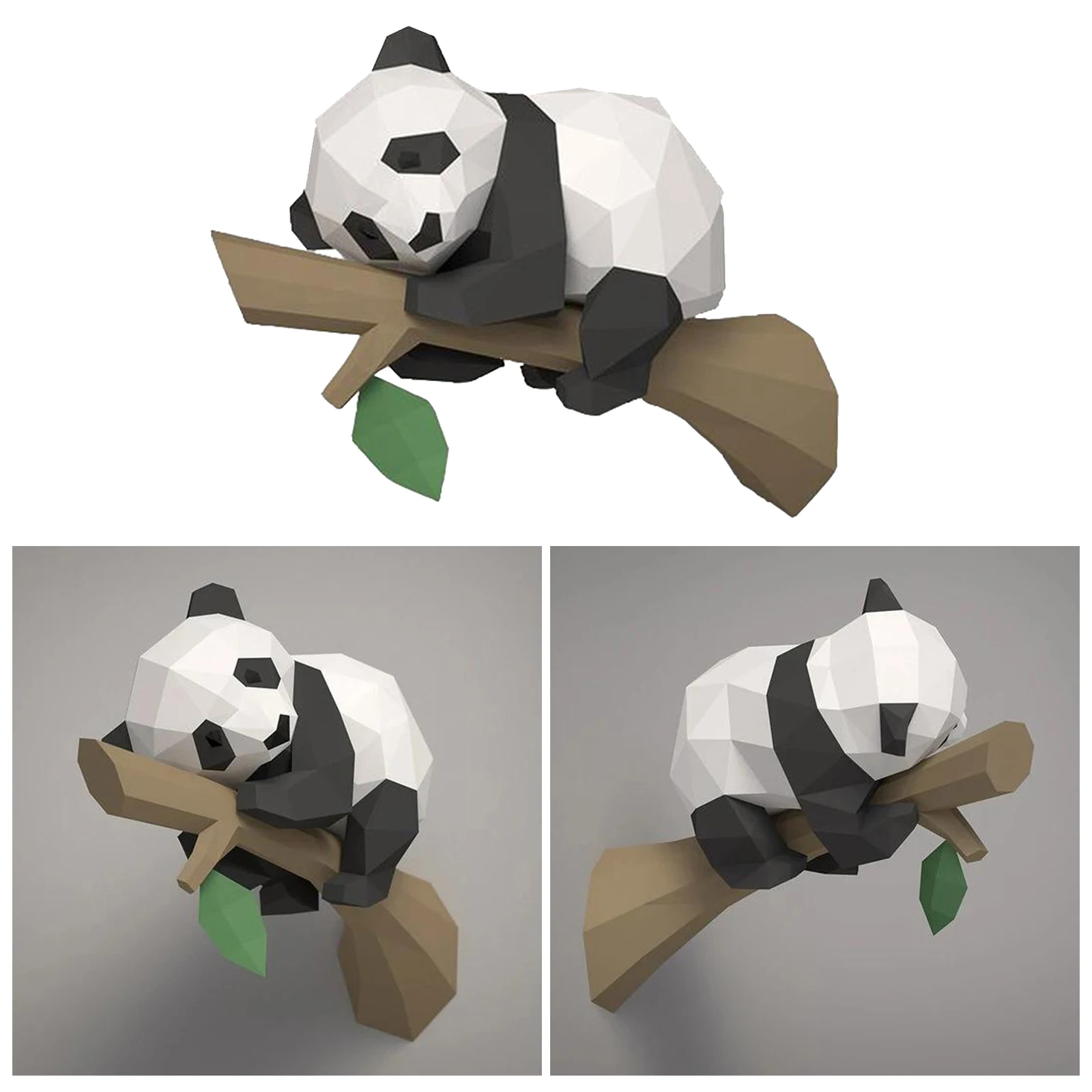 

Creative 3D Puzzle Paper Model Panda Animals Figurines DIY Paper Crafting Crafts Collections Fun & Educational Toys
