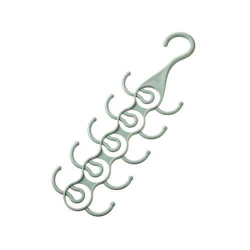 Green B PP Multifunctional Clothing Hangers Organizer Wardrobe Storage Cabinet Home Clothes Storage Organization Accessories supplies - Цвет: Green B