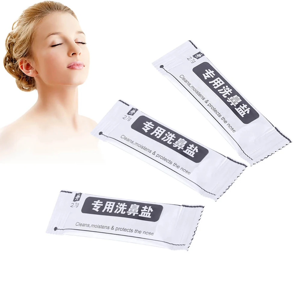 

20 Bags Nasal Wash Salt 2.7g/bag for 300ML Nasal Wash Cleaner Neti Pot Nasal Irrigator Wash System Nose Medical Healthy