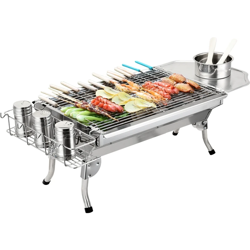 Мини Кемпинг курильщик Portatiles Parrilla Portatil корейский карбоновый уголь барбекю Barbacoa
