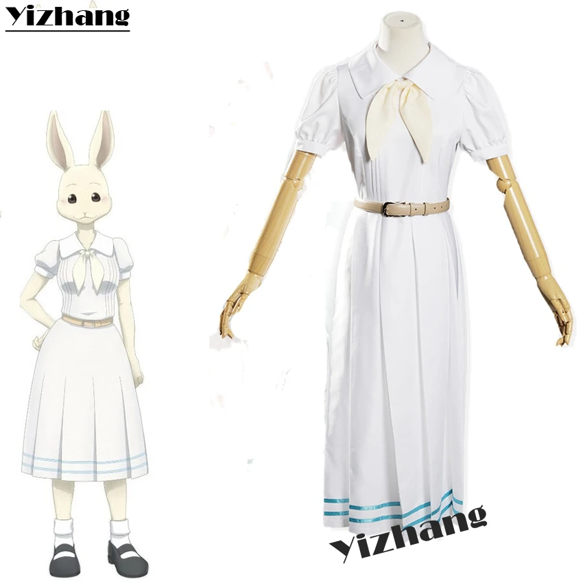 Yizhang аниме BEASTARS Haru Косплей Костюм японский Мини кролик платье униформа комплект