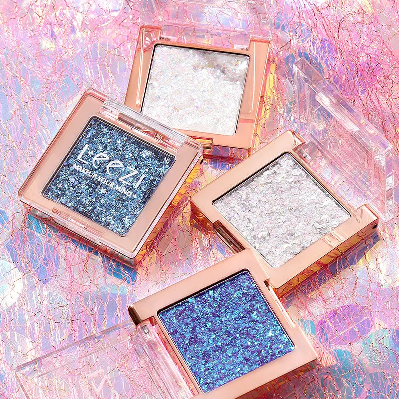 Новинка Сияющие тени для век Aurora вечерние недорогие водостойкие блестящие