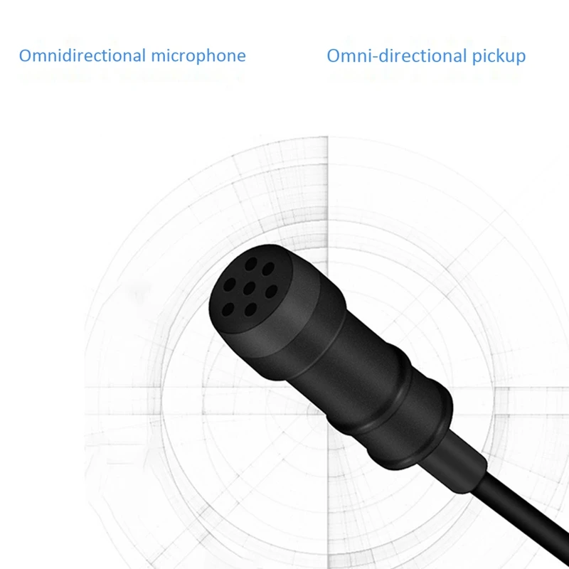 Профессиональная петличный микрофон камера Микрофон двойная головка микрофона