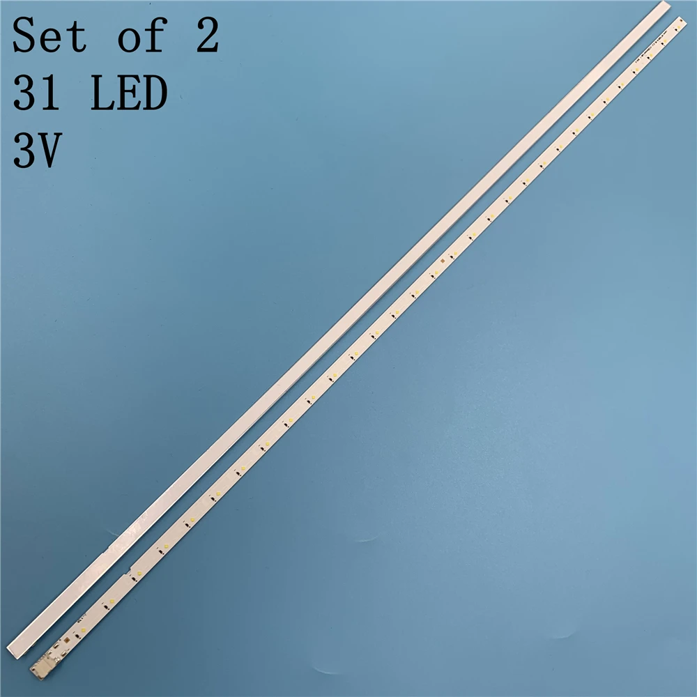Новый комплект из 2 предметов 31LED 515 мм Светодиодная лента для подсветки Samsung Louvre 49