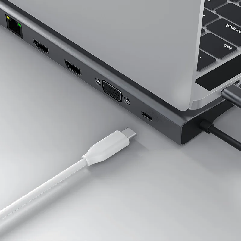 Blueendless концентратор USB Type C для HDMI VGA RJ45 Multi 3 0 сплиттер ноутбука сетевые Кардридеры