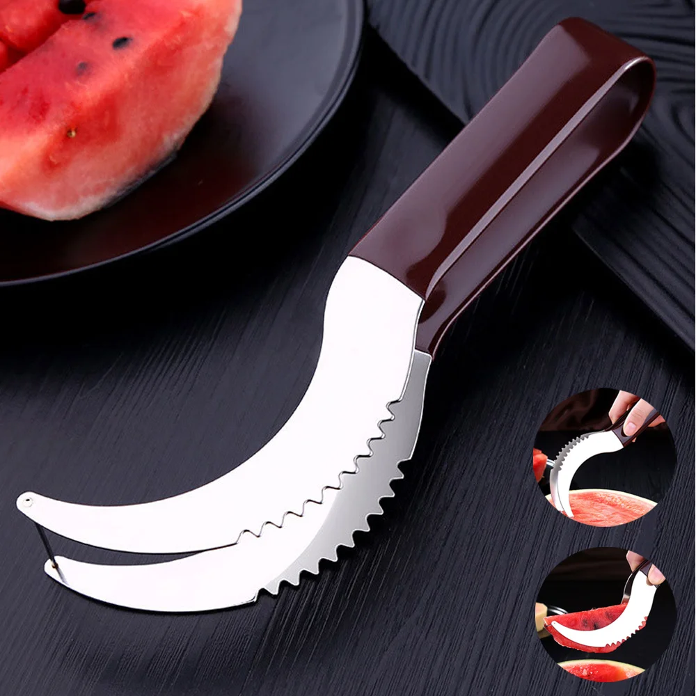 Арбузная ломтерезка и обслуживание идеально подходит для фруктов из нержавеющей