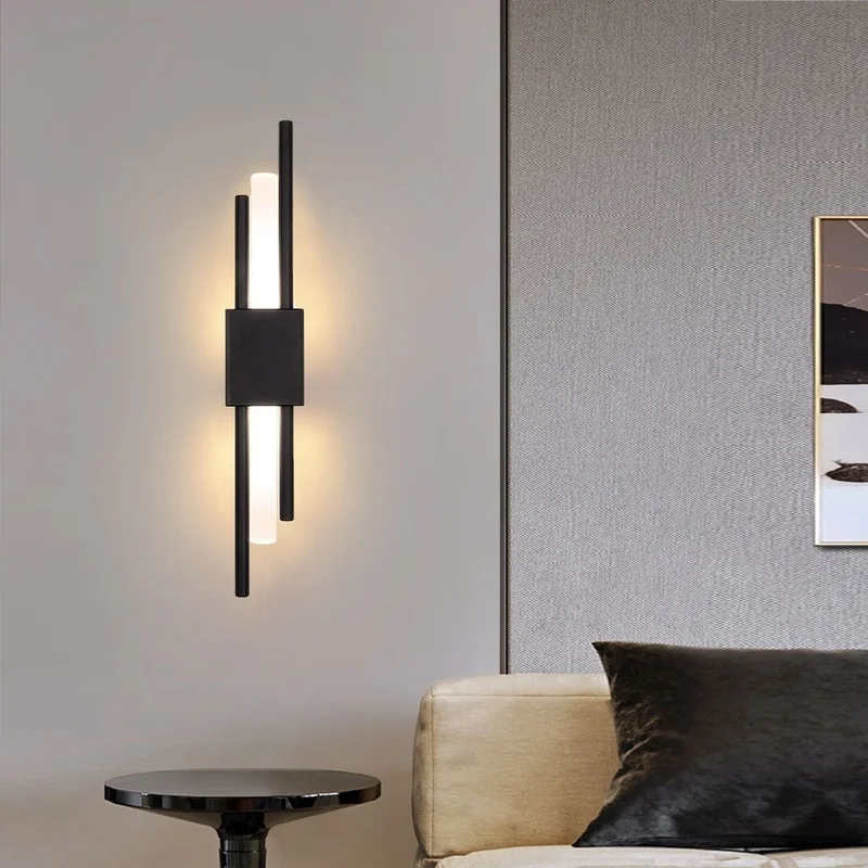 

LED bedside lamp wall lamp bedroom nordic living room background wall lamp modern home decoration Indoor lighting