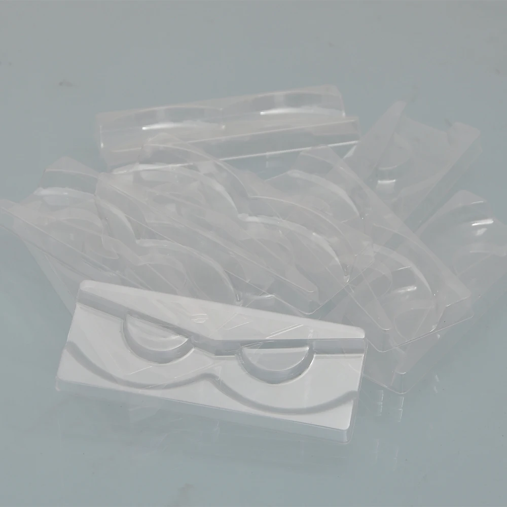 Оптовая продажа 100 шт./упаковка прозрачные лотки для ресниц пластиковый норковый