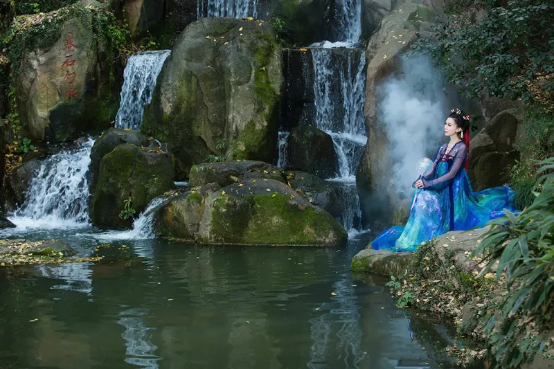 hanfu Национальный Древний китайский Косплей Костюм древняя Женская Китайская одежда hanfu Женская китайская сценическая одежда