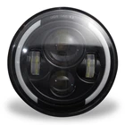 7-дюймовый светодиодный налобный фонарь s Halo Angle Eye DRL светильник Тель поворота для Jeep Wrangler JK TJ CJ LJ