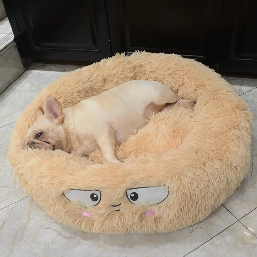 

Pet Dog Cat Bed Warming Lamb Velvet Plush House Soft Puppy Kitten Waterproof Nest Baskets Sleeping Cushion Supply