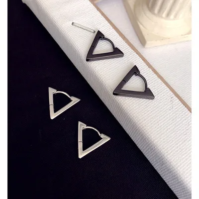 2020 новые модные креативные геометрические треугольные серьги для мужчин и