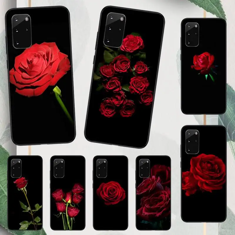 

Rose red romantic lover flowers Phone Case For Samsung galaxy A S note 10 12 20 32 40 50 51 52 70 71 72 21 fe s ultra plus