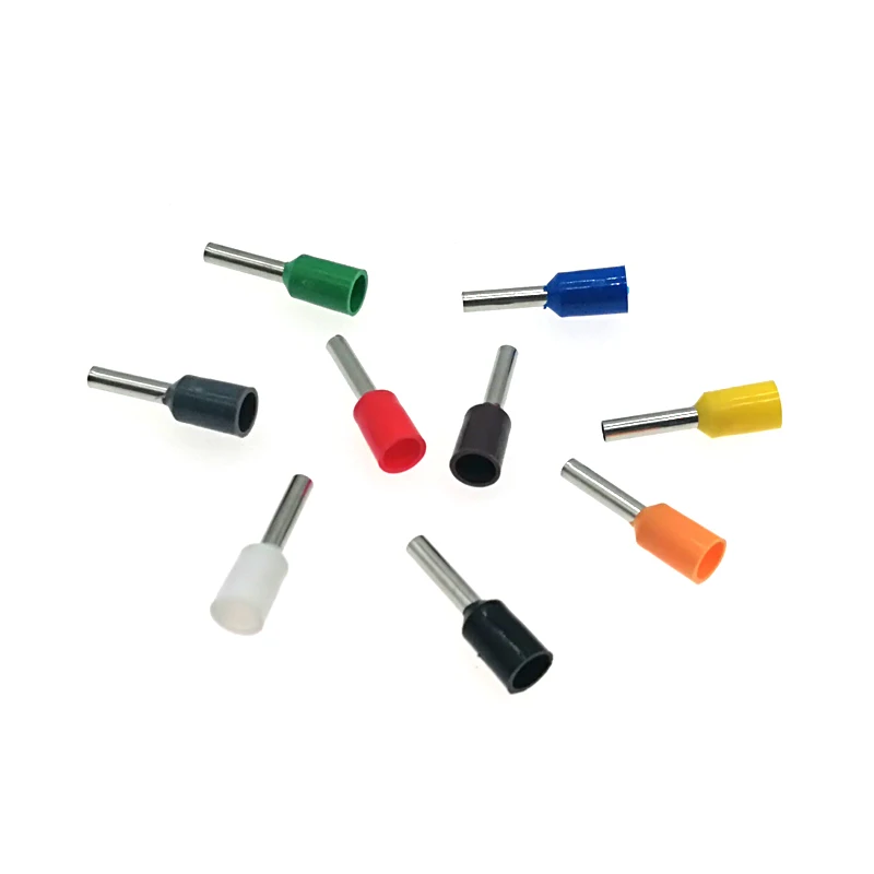 Трубчатые изолированные обжимные клеммы 1000 шт. соединители для электрических