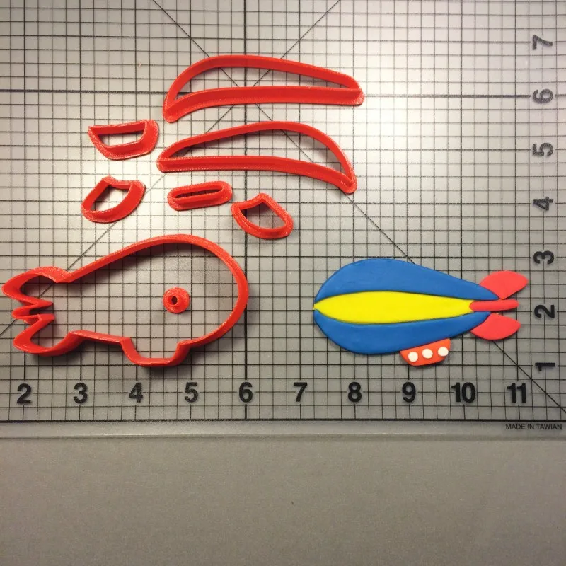 Вертолет Blimp помадка печенье резак кекс Топ торт украшение на заказ пищевой класс