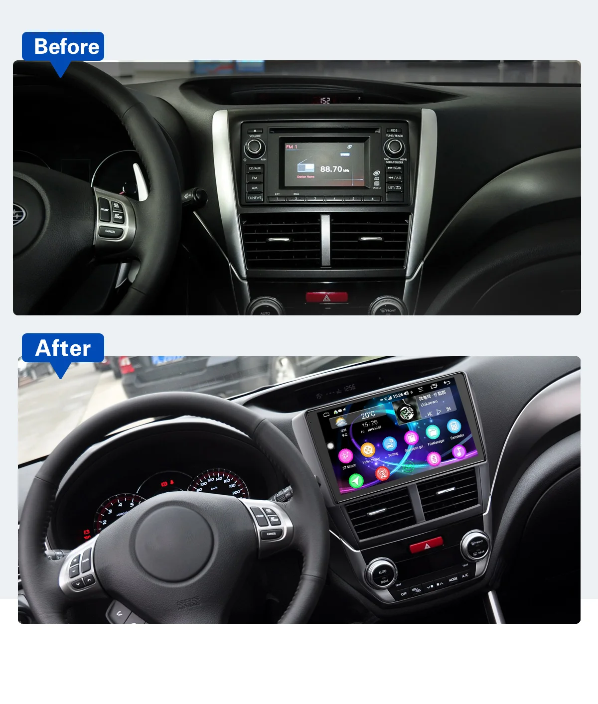 " Android Автомагнитола Стерео gps головное устройство для Subaru Forester 2008 2009 2010 2011 2012 Мультимедиа dvd-плеер wifi 4G DSP Carplay