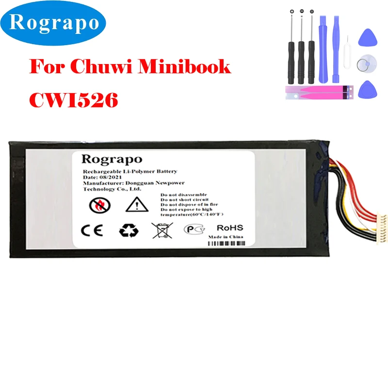 Bateria para Chuwi Minibook Cwi526 Tablet pc Substituição Acumulador com Fios Plug Mais Ferramentas Gratuitas Novo 7.6v 4200mah Nv6351702s