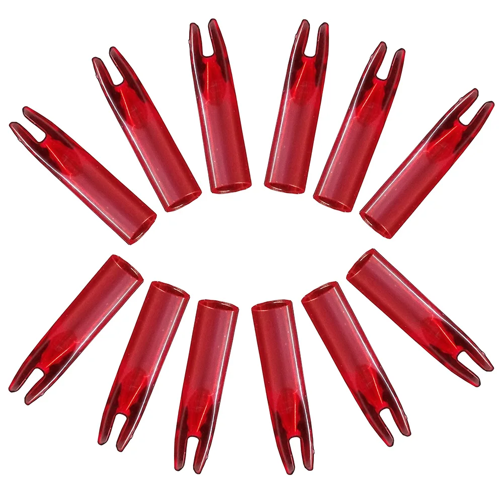 Стрелы для стрельбы из красного пластика 100 шт. стержня углеродного