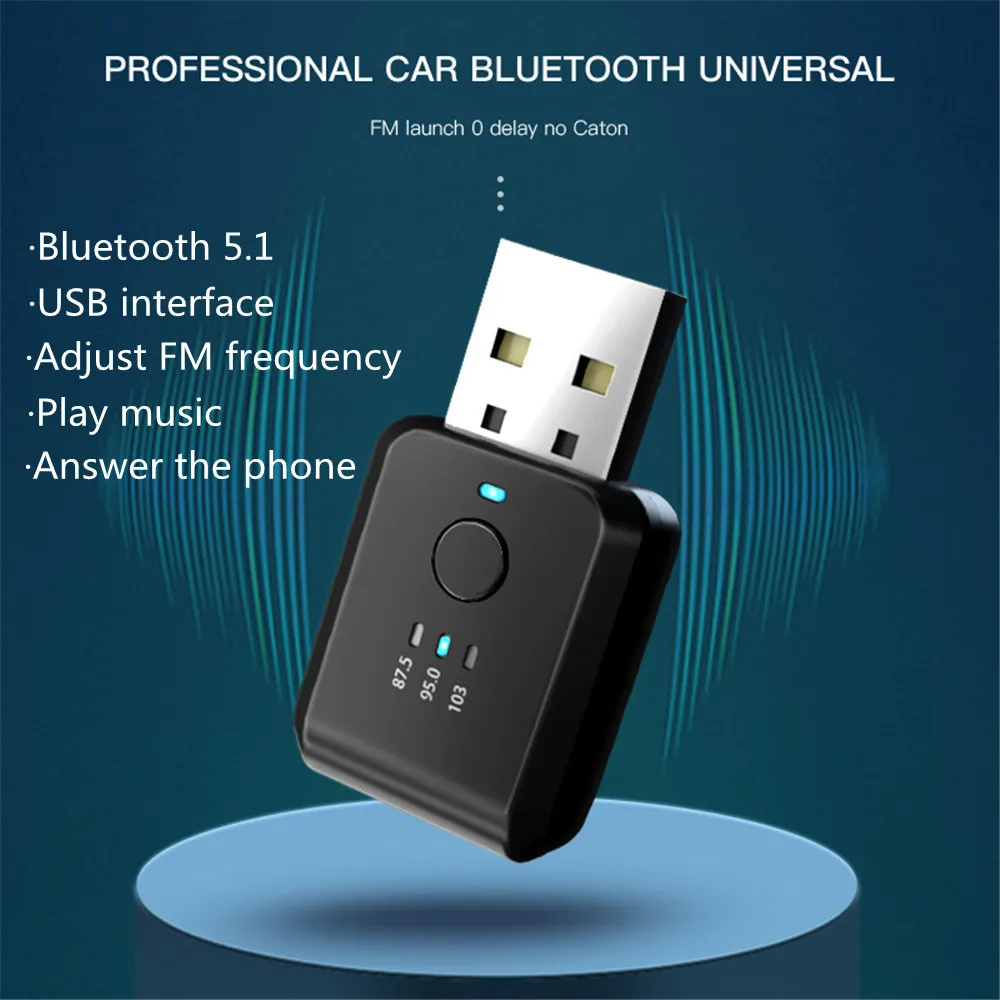 Car Bluetooth 5.1 FM01 Transmitter Receiver Handsfree Call Mini USB Power Kit Auto Wireless Audio For Fm Radio | Автомобили и