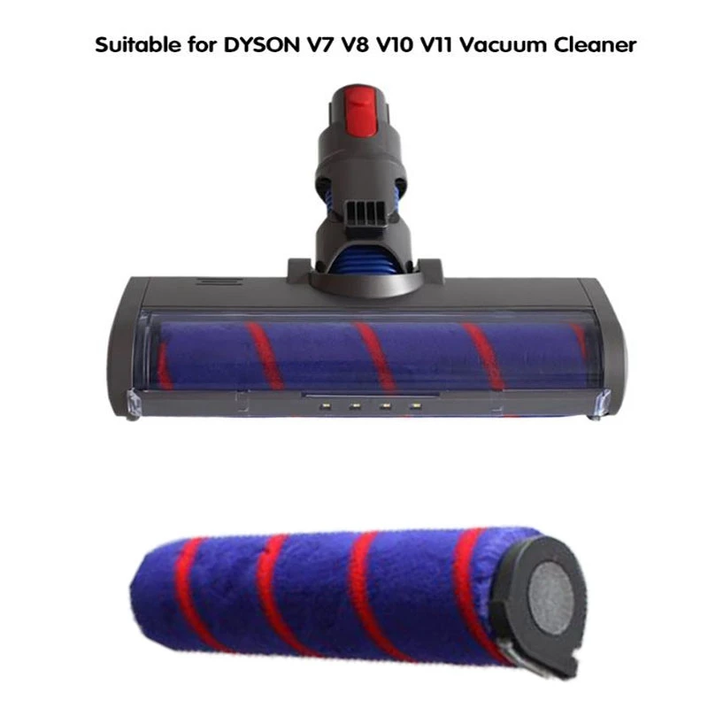Электрическая головка щетки для пола абсолютный пушистый мягкий валик Dyson V7 V8 V10