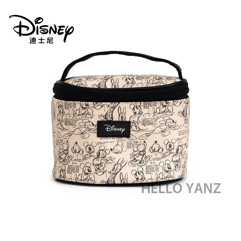 

Disney Genuine Mickey Fashion Storage Female Bag Cartoon Cute Wash Creative Korean Version Pu Travel Cosmetic Bag