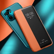 Luxury Leather Flip Phone Case For Xiaomi Mi 11 Lite 11 Pro 10 Ultra Poco F3 Redmi K40 Pro Full Protection Back Cover Case Coque