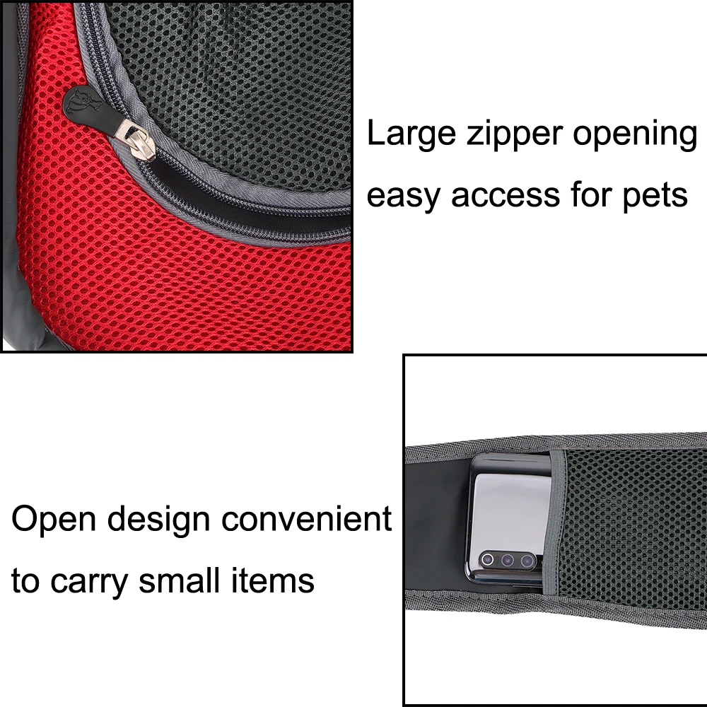 

Tote Pouch Dog Carriers & Bags Pet Backpack Outdoor Travel Mesh Oxford Sling Shoulder Bag Dog Supplies