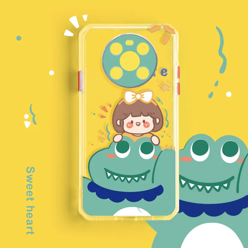 

ASINA Soft TPU Case For Huawei Mate 40 30 Pro Cute Cartoon Transparent Cover Bumper For Huawei Honor 30 Pro View 40 Funda Coque