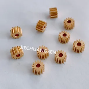 10 шт.лот 0,4 модуль 8 зубьев 9T 10T 11T 12T 13T 14T 15T 16T 17T 18T медная Шестерня 0,4 M отверстие 1,48 мм 1,98 мм толщина 4 мм