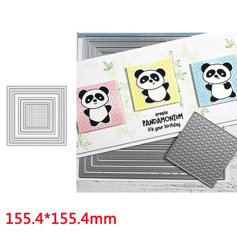 

Multi-piece Square Decorative Frame With Good Quality Metal Cutting Dies For New DIY Scrapbooking Album New Craft Embossing Card