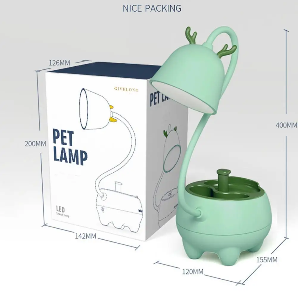 

New USB Charging Pet LED Table Lamp 3 Modes Lighting Adjustable Brightness Dimmable Desk Lamp Reading Lamp For Children's Gift