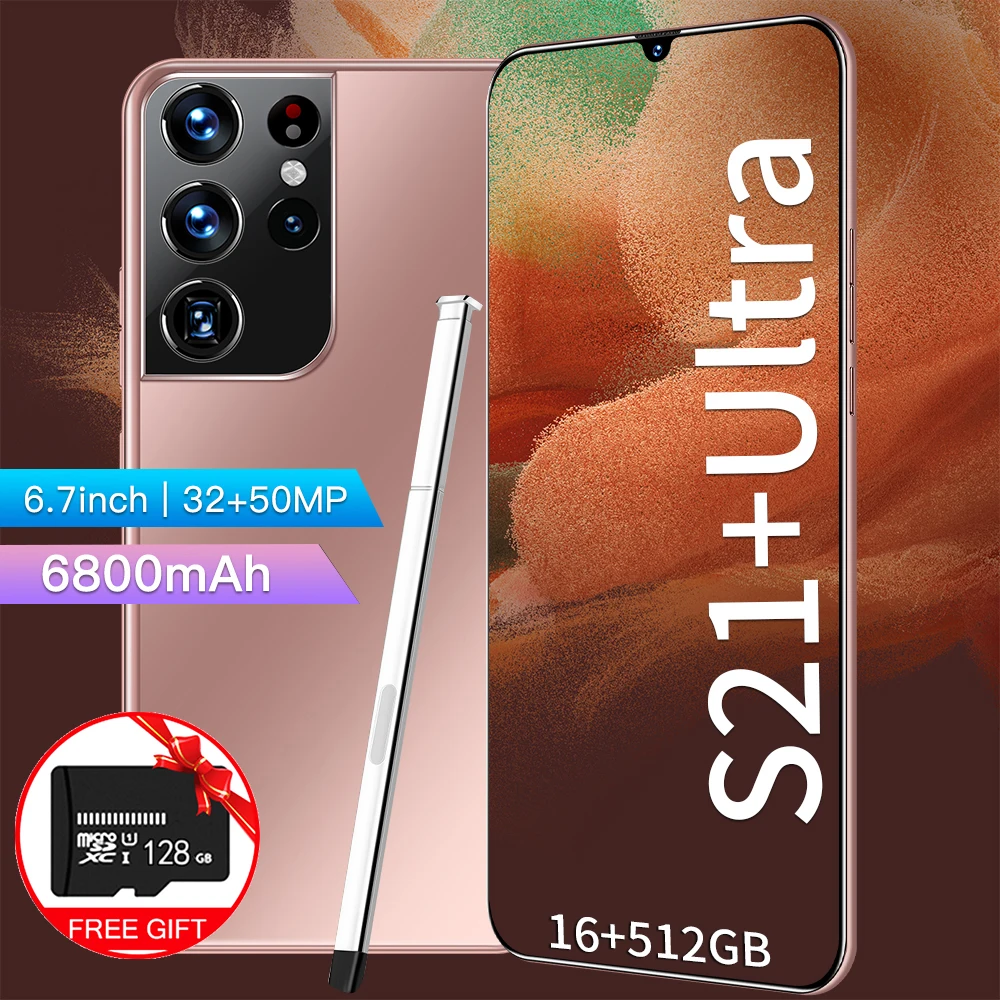

Смартфон Samsvng Galaxy S21 + Ultra, 6,7 дюйма, 4G/5G, 32 + 50 Мп, 16 ГБ + 512 Гб, 6800 мАч