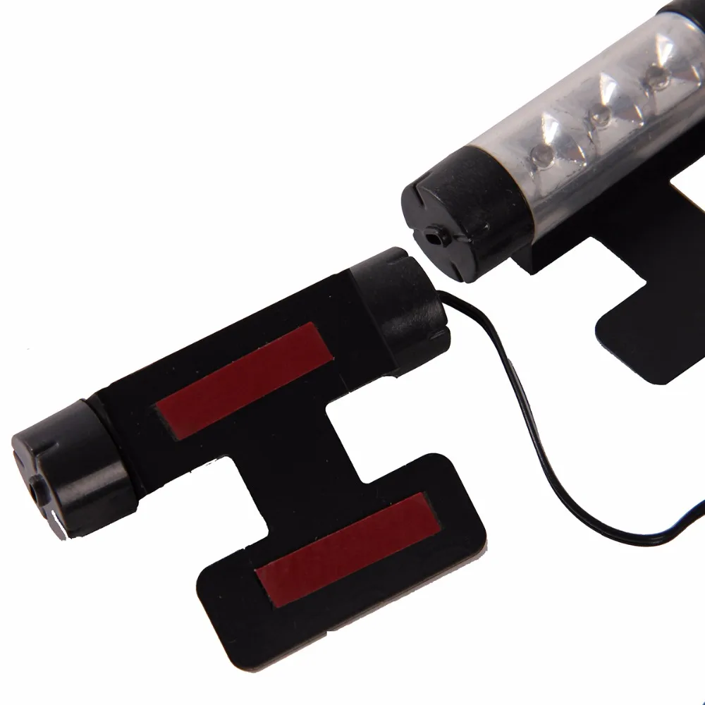 Posbay универсальная 4 шт. автомобильная интерьерная атмосферная лампа синяя для