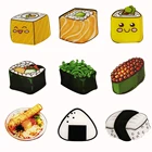 Модная акриловая брошь на рубашку, винтажные булавки, милые ювелирные изделия в японском стиле, суши, риса, пряжка для шарфа, новогодний подарок, Рождество