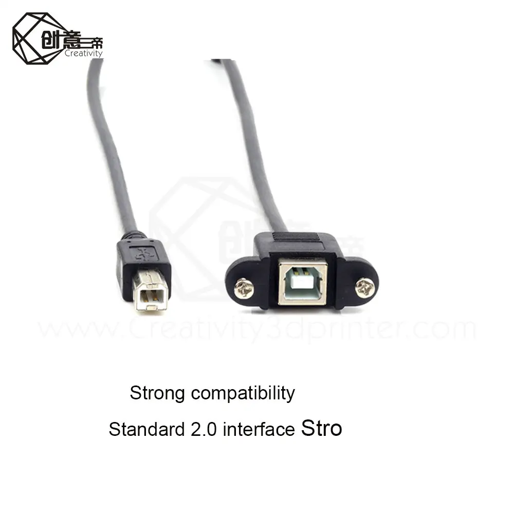 Кабель удлинитель для передачи данных USB 2 0 Тип B штекер гнездо M/F Панельное