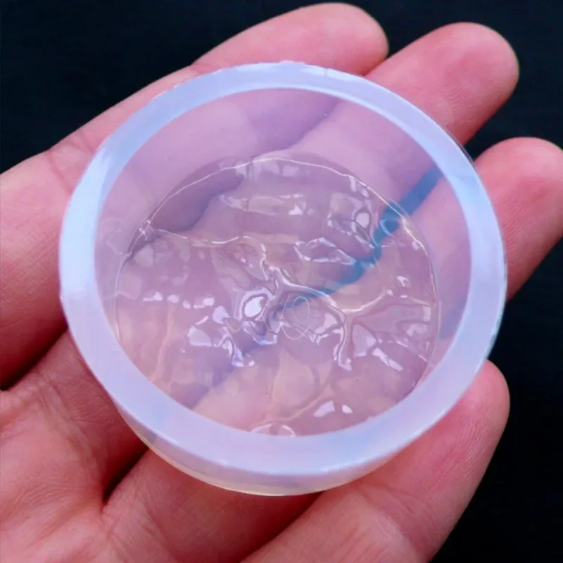 Форма из силикона круглой формы с эффектом воды гибкая форма для изготовления