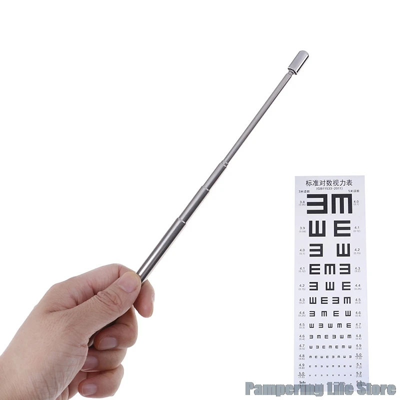 

1PCS Deisgn Durable Stainless Steel Expansion Stick Pen Portative Adjustable Eyesight Rod For Visual Chart School