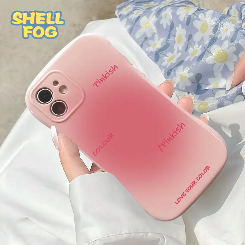 

Mobile Phone Case Small Waist iPhone 13 Pro X XR XS Max 8 7 Plus SE 2020 Pink Protective Cover Soft Silicone Mobile Phone Case